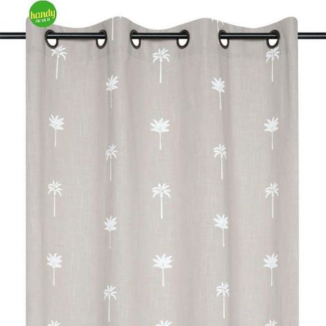 Tenda Casablanca Rideau Stof 140 x 260 cm mastice con palme