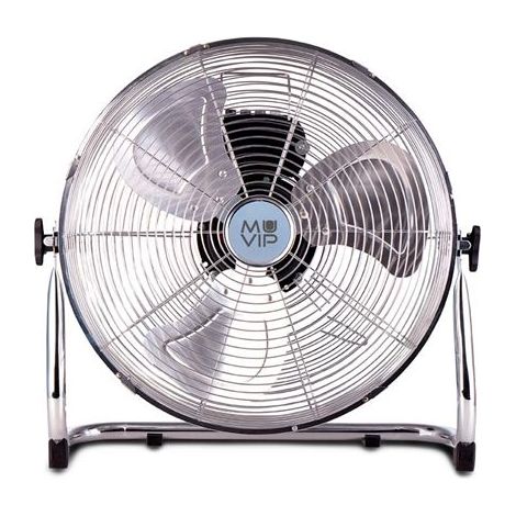 MUVIP Ventilatore industriale de Ventilatore da pavimento 55W con 3 velocità - Potente ed efficiente con pale de Alluminio de 36 cm - Ideale per officine, uffici e grandi spazi - Griglia de Rete prote