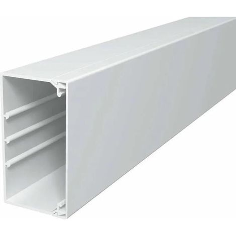 Canaleta OBO Bettermann blanco puro 2000 x 110 x 60 mm