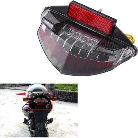 Feu Stop LED Moto Clignotants Arrière pour BMW F650 GS R1200GS R1200, Feu Arrière Moto Puissant, Signal Lumineux, Équipement Moto (1/5)