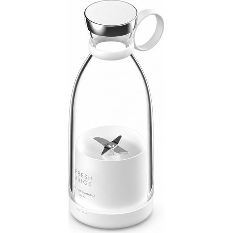 Blender Portable Électrique 380 ml, Rechargeable USB à Chargement Magnétique, Gobelet à Jus, Rose Corail (1/5)