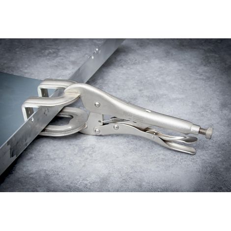 Bgs Technic – Pince étau 280 mm – Acier à ressort pour soudure et carrosserie – Mécanisme à vis de réglage pour usage à une main