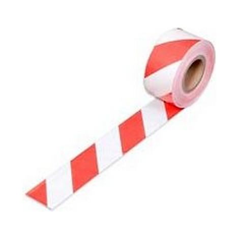 200 m Flatterband rot/weiß