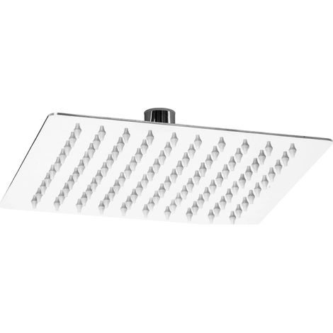 Pomme de douche carrée mince 25x25
