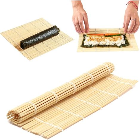 Sushimatta / Sushi / Scroller Beige Bambus-Sushi-Matte (1/4)