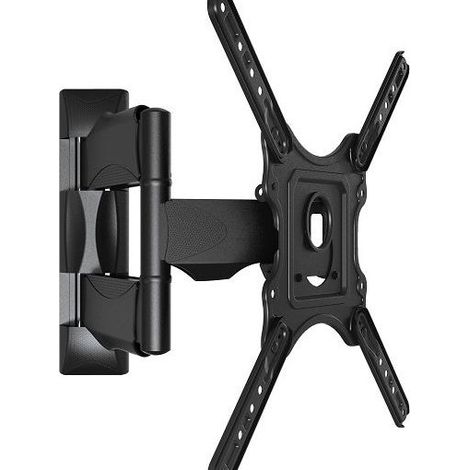 Support mural orientable VESA P4 pour TV 81-120 cm – Charge max 31,8 kg – Inclinaison +8/-5° – Rotation 160° – Acier avec gestion câbles – North Bayou
