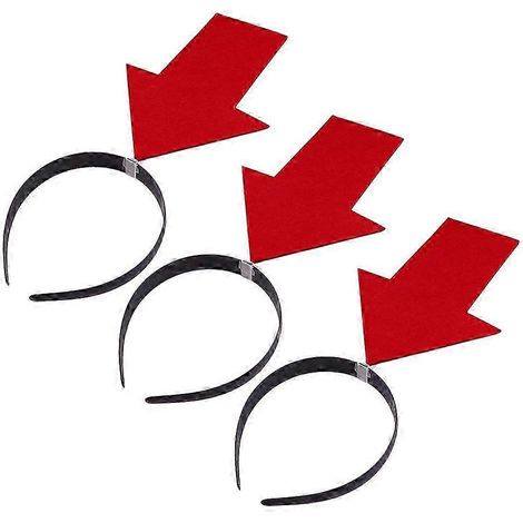 Kreative, pfeilförmige Haarreifen, witziges Foto-Accessoire, leicht und bequem, 3er-Set (1/5)