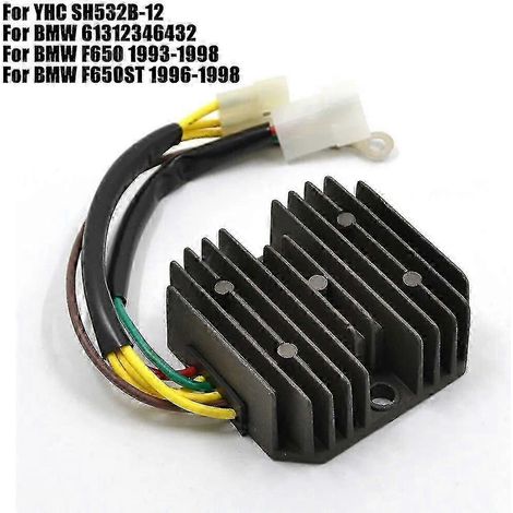 Régulateur-redresseur YHC SH532B-12 pour BMW F650 et F650ST, Aprilia AP8112941, Leonardo ST 250/300 et Moto Pegaso 650 IE (1/4)
