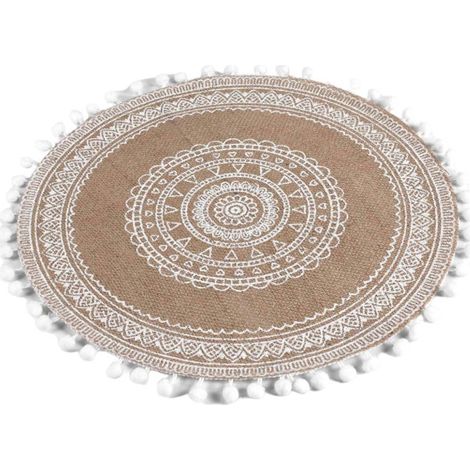 Set de Table en Jute "Renata" 38cm Blanc