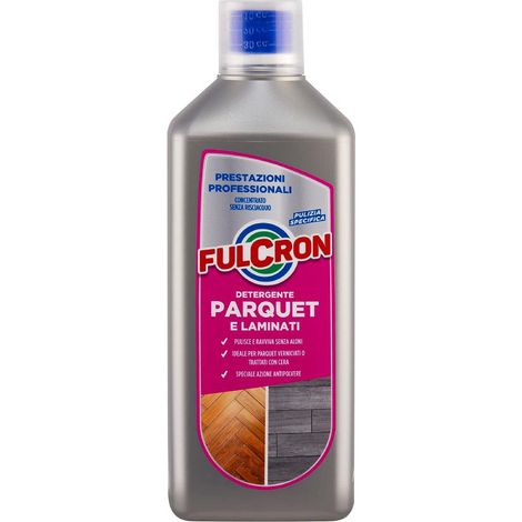 Detergente neutro "Fulcron" per lavare pavimenti laminati e parquet, da 1 litro (1/3)