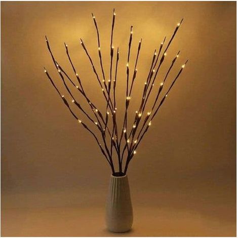 Branches lumineuses / Branches décoratives brunes avec 20 LED (1/5)