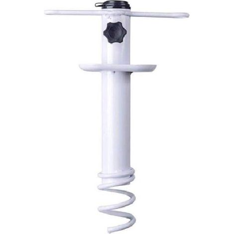 Anclaje de arena para sombrilla de playa, base para acampar al aire libre, soporte para barrena, estante de almacenamiento en espiral, resistente, para patio, hogar y jardín. (1/5)