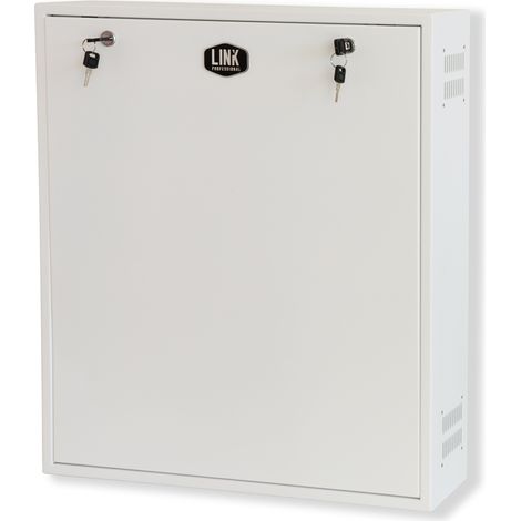 Armadi rack Link BOX A MURO PER DVR, 2 CHIAVI, 2 SWITCH PER ALLARMI BIANCO, CM 53X13X65