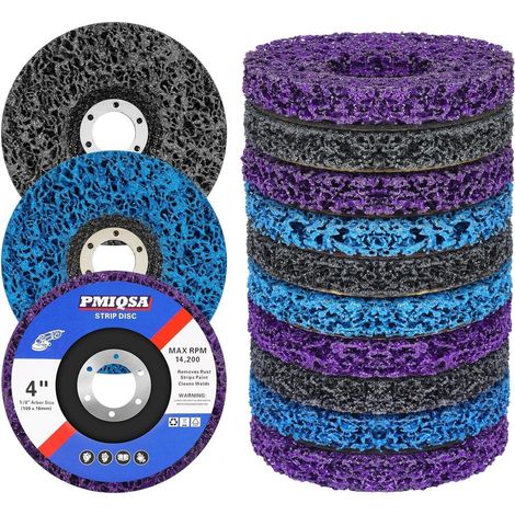 Disques de nettoyage CSD 100mm, lot de 10, pour meuleuse d'angle, décapage et dégraissage (1/5)