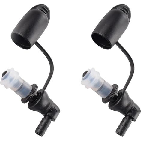Valve de Morsure 2 Pièces,Buse de Sac d'eau de Sport Étanche avec Interrupteur Marche-arrêt et Couvercle pour la Plupart des Vessies de Sac D'hydratation (1/5)