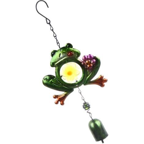 Sonnette à Vent Suspendue en Métal Décorative avec Motif Grenouille pour Jardin Extérieur (1/5)