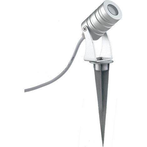 Proiettore IRIDE argento in alluminio 9 luci a LED integrato 1W 720 6000 K IP65 ermetico e resistente all'acqua, adatto ad ambienti esterni (1/2)