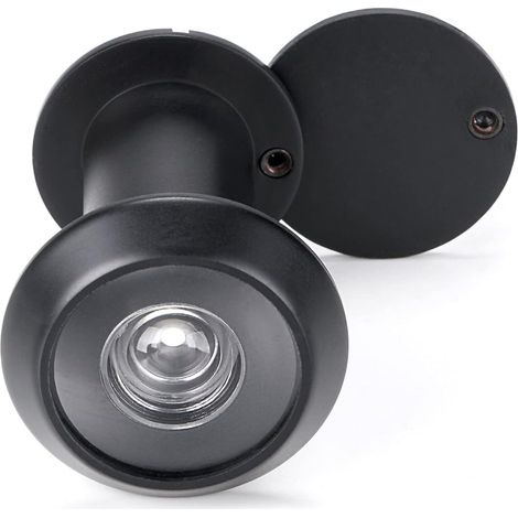 Judás Porte - Lentille Verre Optique 220 Degrés - Cache Protection Intégré - Pour Porte 35 À 55 Mm - Cuivre - 1 Pièce