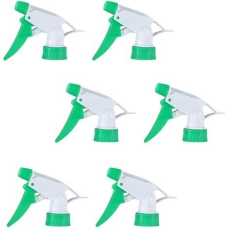 Lot de 6 buses pulvérisation réglables pour bouteille d'eau jaune, tête rechange jardin, cuisine, bureau Vert - (1/5)