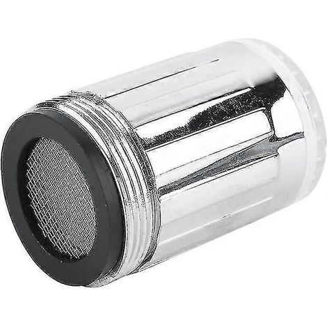Robinet lumineux LED 3 couleurs, pommeau de douche avec capteur de température et changement de couleur, filtre à eau avec adaptateur fileté interne pour cuisine et salle de bain (1/3)
