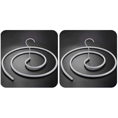BUNTHAUS Lot de 2 cintres en forme de spirale pour couvertures, couettes séchées au soleil, draps de lit, matelas (rond)