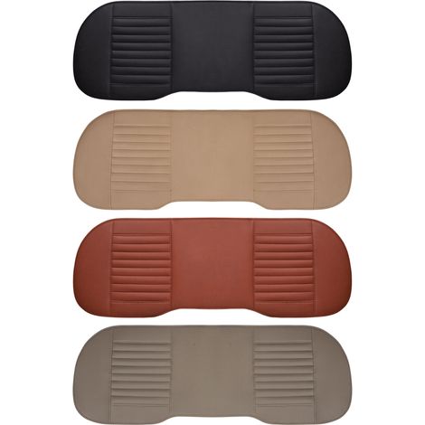 Coussin de Siège Auto en Cuir PU, Protection Anti-Dérapante Universelle pour Conducteur et Bureau, Lot de 2, Respirant et Confortable (1/5)