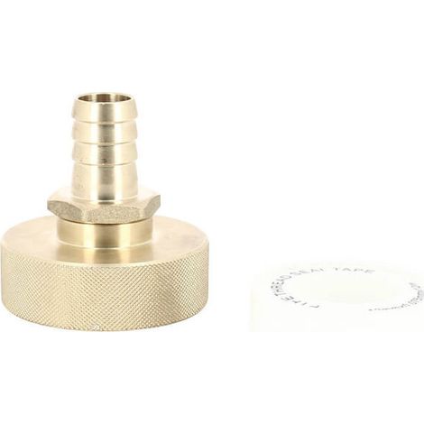 Raccord cuve S60X6 laiton - Embout droit Diamètre 19 mm (1/4)
