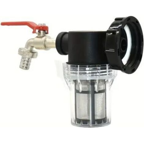 Adaptateur de robinet de réservoir d'eau Ibc, connecteur de seau S60 tonnes, pompe d'irrigation de jardin, filtre de pistolet à eau(1/2) (1/4)