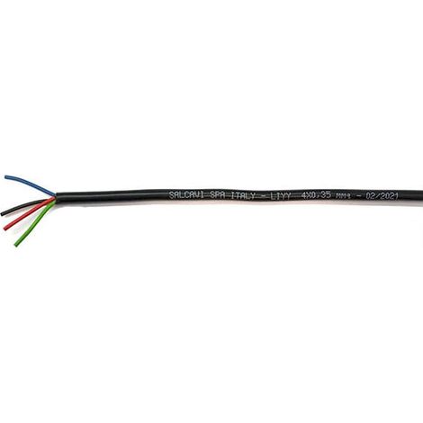 Cavo LIYY 4x0,35 nero