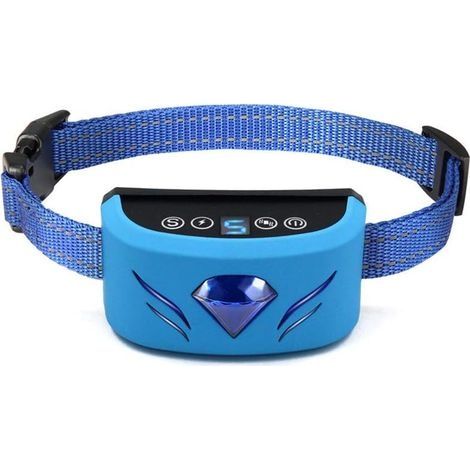 Colliers anti-aboiement pour chien - Collier anti-aboiement électrique pour chien 7 niveaux de sensibilité réglables USB rechargeable étanche pour petits, moyens et grands chiens (1/5)