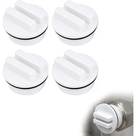 4 Pièces Compatible avec Bouchon Prise Balai Piscine Bouchon Piscine Bouchon de Piscine Bouchon Skimmer Piscine SP1022C 1.5 Pouces Hiver étanchéité Retour vidange Protection antigel Blanc (1/5)