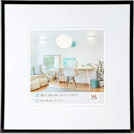 Walther Design KV010D New Lifestyle, cornice in plastica, 10 x 10 cm, acciaio, confezione da 1