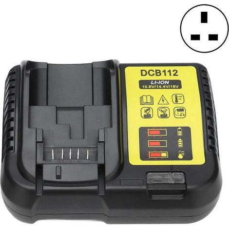 Lithium-Akkuladegerät für Elektrowerkzeuge (10,8 V, 14,4 V, 18 V) mit intelligenter Akkuerhaltung (100–240 V, UK-Stecker)