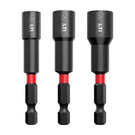 INSERTI A BUSSOLA ESAGONALI X AVVIATORI KRINO - MAGNETICI MM8X65 + MM 10X65 + MM 13X65 CF=PZ 3