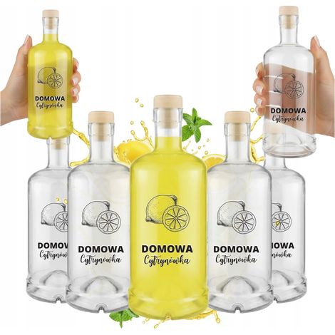Set mit 30 Flaschen Tadek 500ml bedruckter Zitronensafttinktur, Geschenkset (0,5l) (1/5)