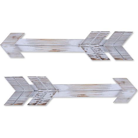 Décoration murale bois Flèche (42 cm) - Double pièce / Style rustique (1/5)