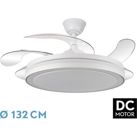 Ventilador Dc Esparta Maxi 80w 10255lm Blanco 132Ø 5asp