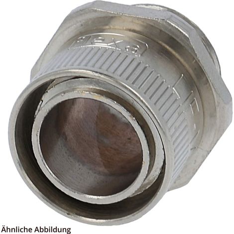 FLEXA LIF-P kl. Packung 10 Stk. Metallverschraubung gerade Gewinde PG7x1,27 für Schlauch-Außendurchmesser 10,0mm für Schlauch-Innendurchmesser 7,0mm - 1 Stück (1/2)