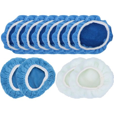 12 pièces tampons de capot de polissage tampon de fibre tampon de couverture ensemble de cires pour polisseuse de voiture. (1/4)