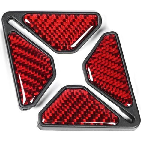 (Rouge, 1 paire) Protection d'angle de portière de voiture universelle, protection d'angle anti-collision pour pare-chocs, anti-rayures (1/4)