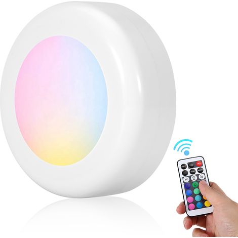 Veilleuse LED multicolore, lampe multicolore avec télécommande, applique murale décorative d'intérieur (1/5)