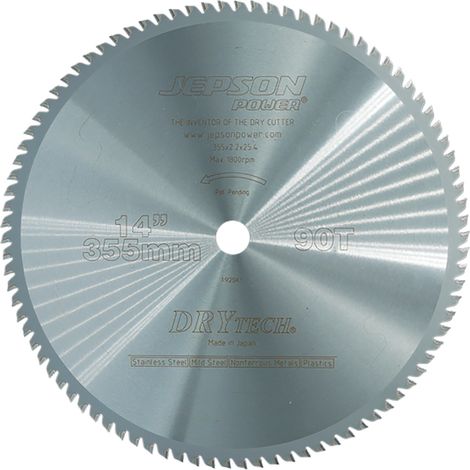 JEPSONPOWER - Lama per seghe circolari in HM Drytec ⌀ 355x25,4 (1/2)