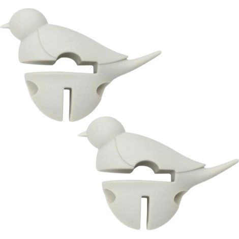 2 repose cuillère petit oiseau blanc 3 en 1 (1/3)