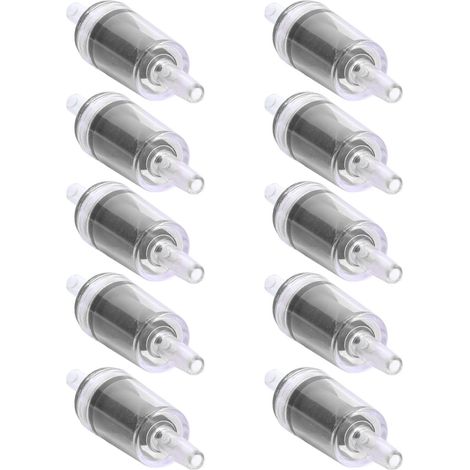 Lot de 10 valves unidirectionnelles en PP de 4 mm pour aquariums, noires, adaptées aux pompes à air. (1/5)