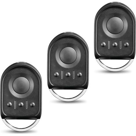 433,42 MHz Telecommande pour 1841064, 4 Canaux Telecommande Portail Compatible avec Motorisation Portail et Porte de Garage (Lot de 3)