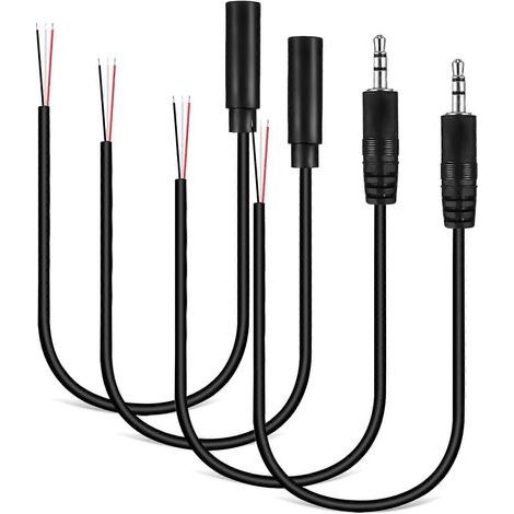 Kopfhörer-Verlängerungskabel (4er-Pack) mit Stecker und Buchse, 3,5-mm-Klinkenstecker. (1/2)