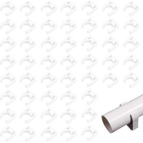 50 Pièces 20mm Tuyau Clips Set,Support en U pour tuyau en PPR,Tube Irl 20mm,Clip de Tuyau pour Fixation des Tuyaux d'eau, Gaz, Plastique, Tuyau Clips pour Ateliers, Chantiers (1/5)