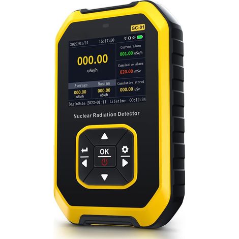 Contador Geiger portátil LCD digital, detector de radiación nuclear, dosímetro, comprobador beta-gamma. (1/4)