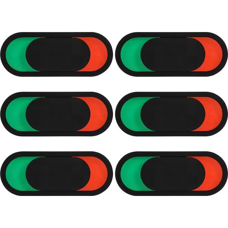 Lot de 6 Panneaux Coulissants pour Porte 10x4 Cm, Noir sans Texte, Indicateur D’état Vide ou Occupé, Panneau de Confidentialité pour Bureau, Toilettes et Salle de Réunion (1/5)