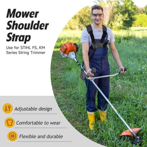 Harnais double épaule réglable pour débroussailleuse Stihl FS (1/5)
